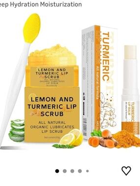 Lemon & Turmeric Lip Scrub and Balm Set